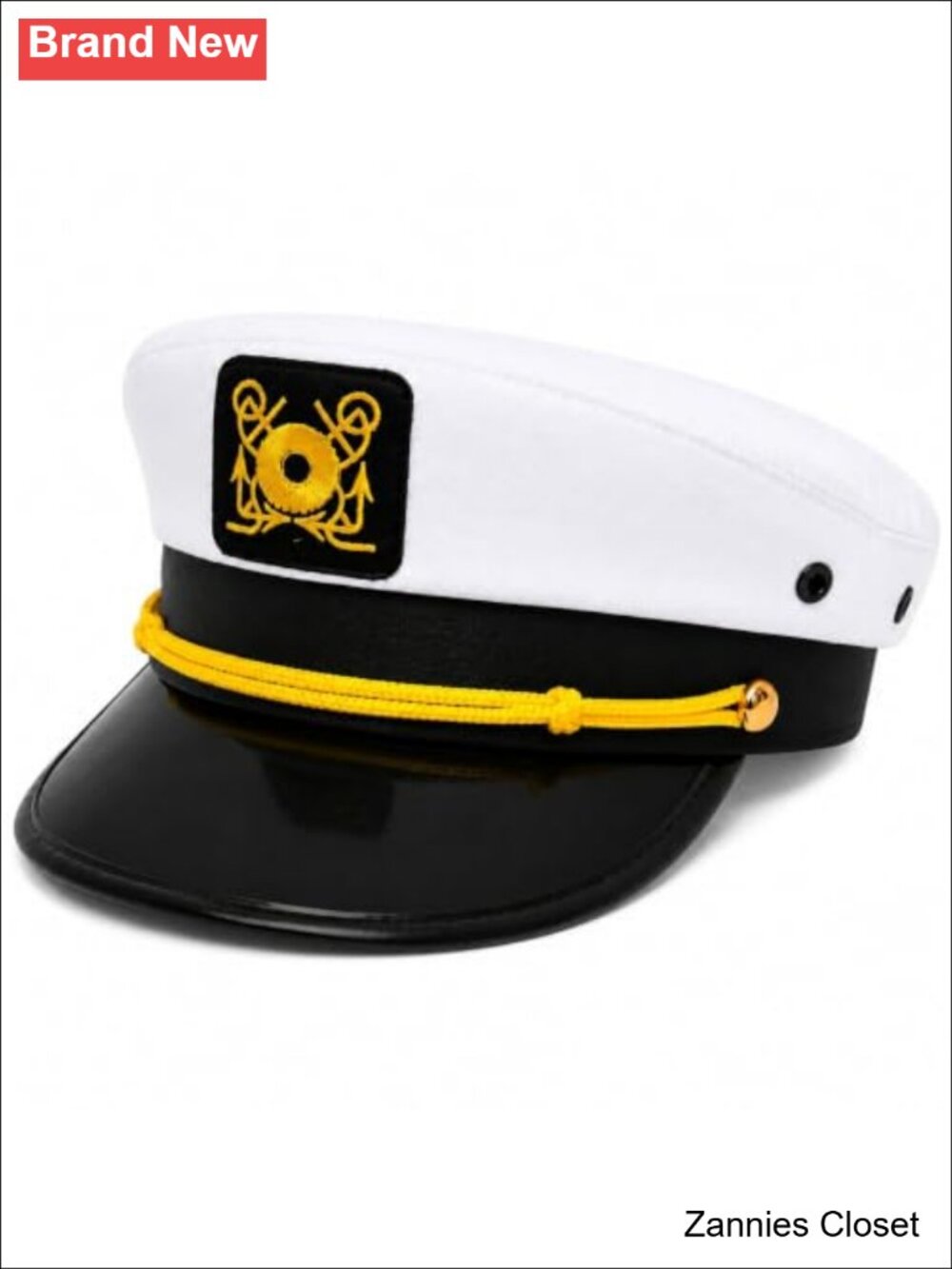👻 Nautical Captain Hat Adult Sailor Cosplay Costume Accessory